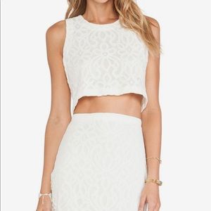 Tularosa white lace co-ord